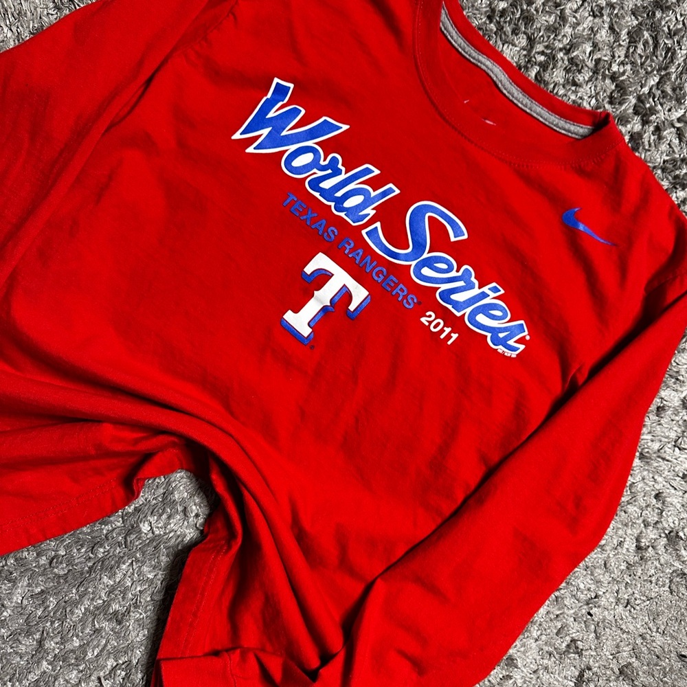 Nike Red World Series Long Sleeve Tee